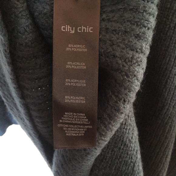 City Chic Simply Mod Sweater in Alpine New With Tags Size Small/16 - Picture 9 of 11